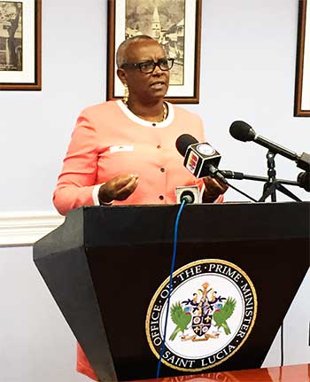 Minister of Culture and Creative Industries, Fortuna Belrose. Image of Minister of Culture and Creative Industries, Fortuna Belrose.