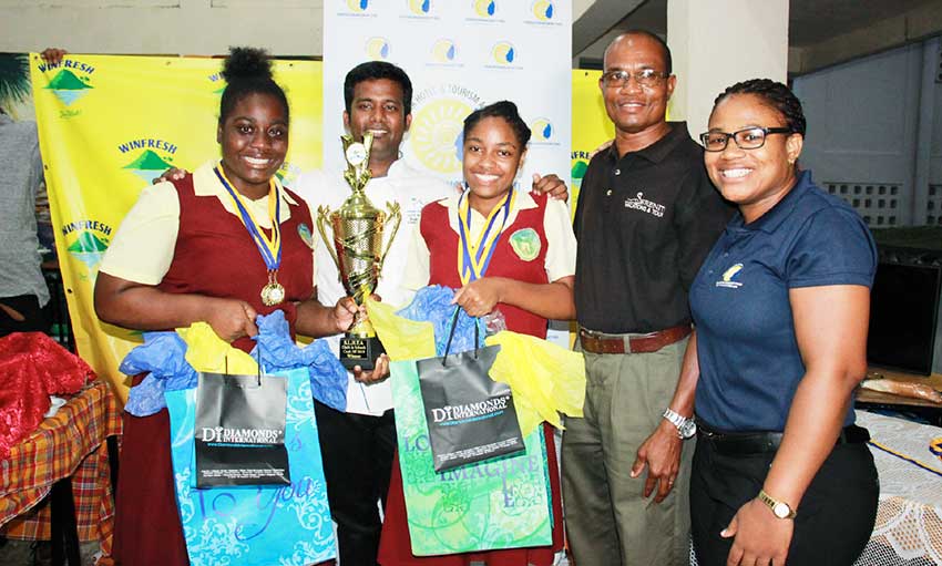 Image: Soufriere Comprehensive Secondary School, winners of the Chefs in Schools Cook Off 2019. 