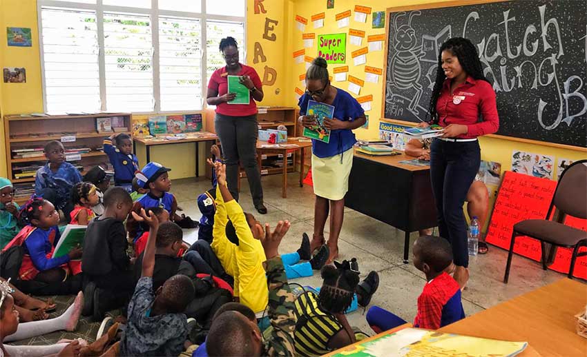 Image: Students were enthusiastic about the venture by Chief Tree and CIBC to promote healthy nutrition for holistic development.