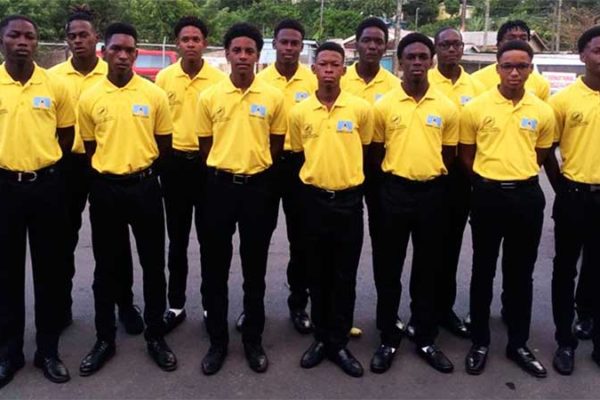 Image: Team Saint Lucia just before departure for Dominica on Friday. (PHOTO: Team SLU)