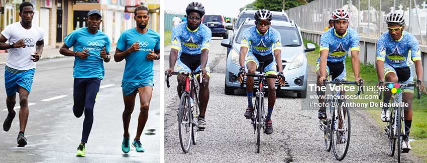 Image of some of Saint Lucia’s national athletes on show. (PHOTO: Anthony De Beauville)     