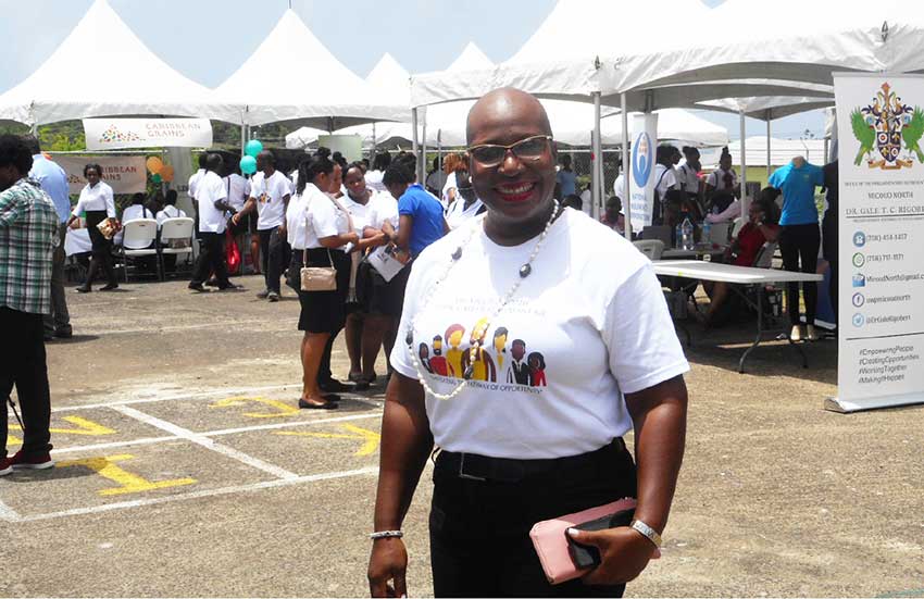 Image of Parliamentary Representative of Micoud North and Minister of Education, Dr. Gale Rigobert. [PHOTO BY: KINGSLEY EMMANUEL]