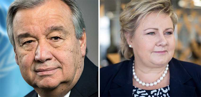 Image: Prime Minister of Norway Erna Solberg and Secretary-General of the United Nations António Guterres are special guests for this year’s CARICOM Heads of Government Meeting. 