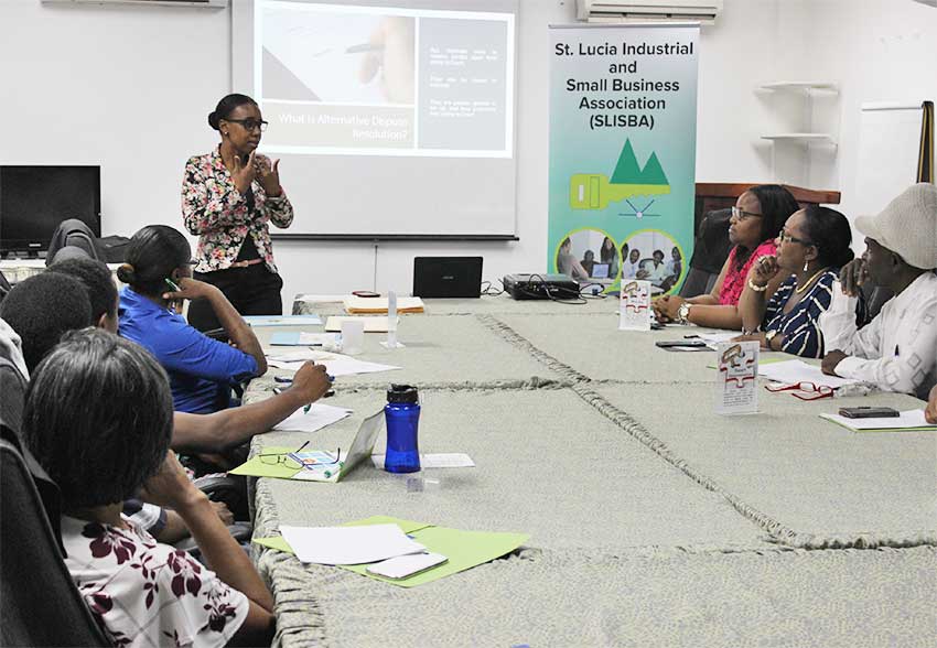 Image of Facilitator Edwin addressing the workshop’s attendees.