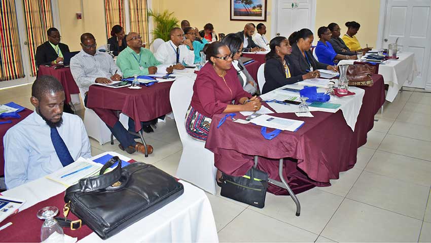 Image: The IMPACT Justice Project’s workshop was held at the Bay Gardens Hotel on Wednesday.
