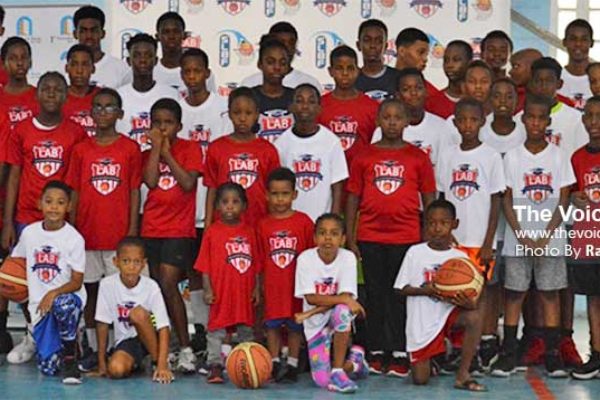 Image of participants at this year’s Youth Basketball camp. (PHOTO: Anthony De Beauville)
