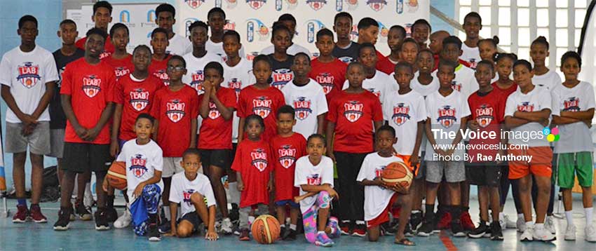 Image of participants at this year’s Youth Basketball camp. (PHOTO: Anthony De Beauville)