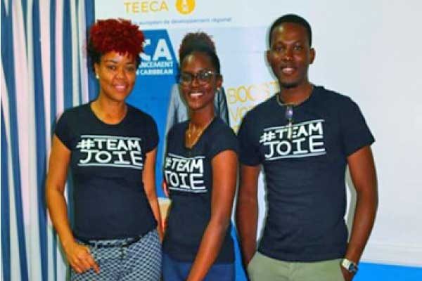 Image: Team Joie received a well-deserved €10,000 in startup capital as part of the TEECA challenge which got underway in Martinique last month.