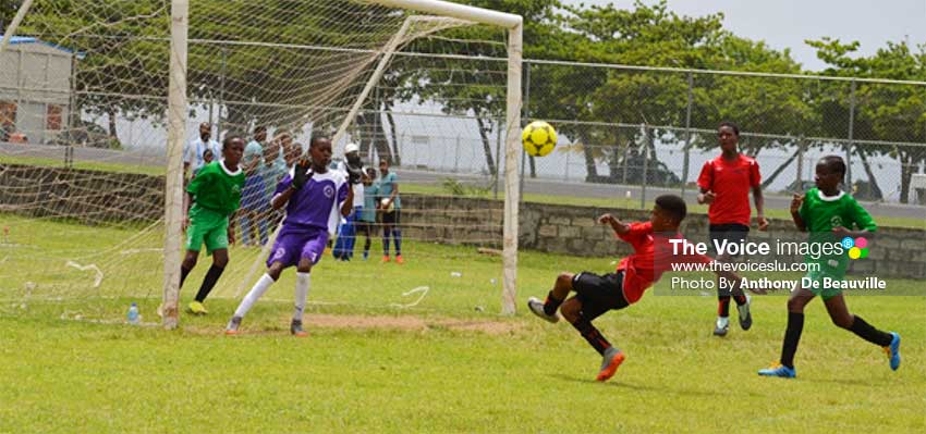 Image: Under -13 semifinal action between Northern United All Stars and Black Panthers on Saturday. (PHOTO: Anthony De Beauville) 