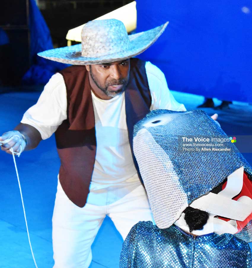 Image of first runner-up, Walleigh, competing for the 2019 Calypso crown. [PHOTO BY Allen Alexander]