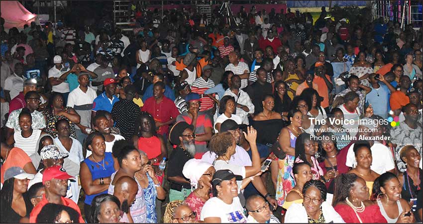 Image of the audience at Saint Lucia’s Calypso Finals. [PHOTO BY Allen Alexander]