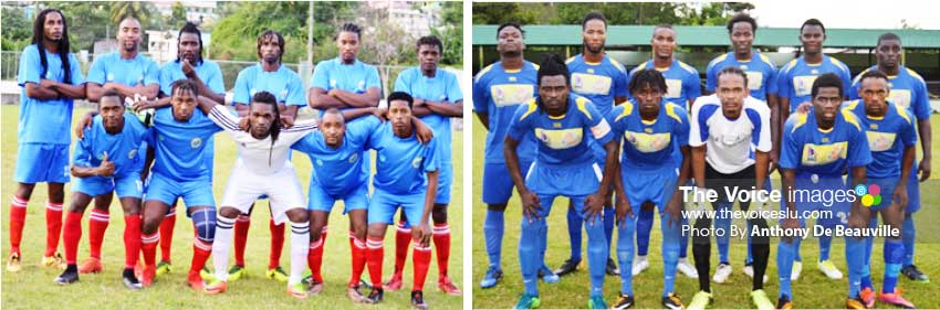 Image: (L-R) Canaries will play Gros Islet at the Fond Assau Playing Field today. (Photo: Anthony De Beauville) 