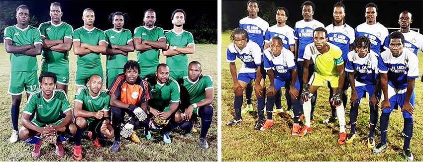 Image: (L-R) Desruisseaux and Gros Islet played to a 1-1 draw.