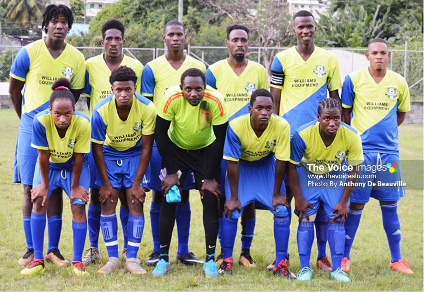 Image: Marchand 2019 Island Cup starting XI against Vieux Fort North on Saturday 3rd     August. (PHOTO: Anthony De Beauville) 