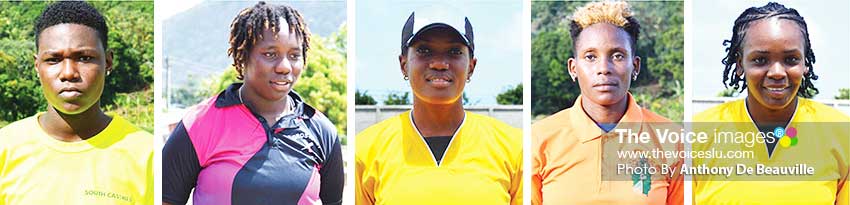 Image: (L-R) Nerissa Crafton, Qiana Joseph, Yasmine St. Ange, Roylin Cooper and Marlene Preville. (Photo: Anthony De Beauville) 