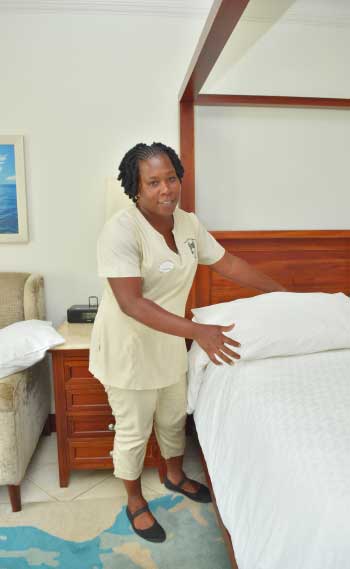 Image: Pranciana “Princy” Regis, the Diamond Team Member for the month of July from Sandals Grande Saint Lucian Spa & Beach Resort. 