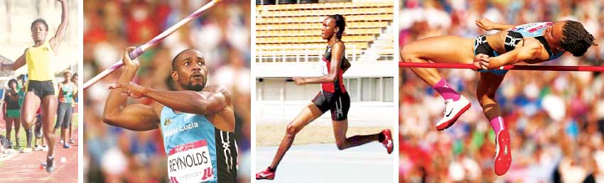 Image: (L-R)Sandisha Antoine, Albert Reynolds, Levern Spencer and JeanelleScheper. (PHOTO: SA/Anthony De Beauville/IAF)  