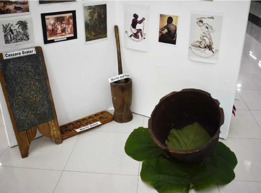 Image of some of the artefacts featured at the exhibition.
