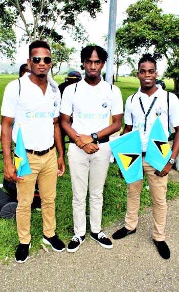 Image: The gents looking dapper at CARIFESTA XIV. [Photos: Stan Bishop]