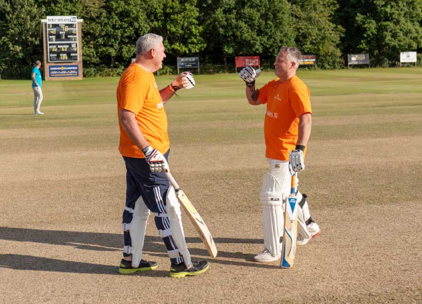 Image: Prime Minister Allen Chastanet and cricketing legend Darren Gough. 