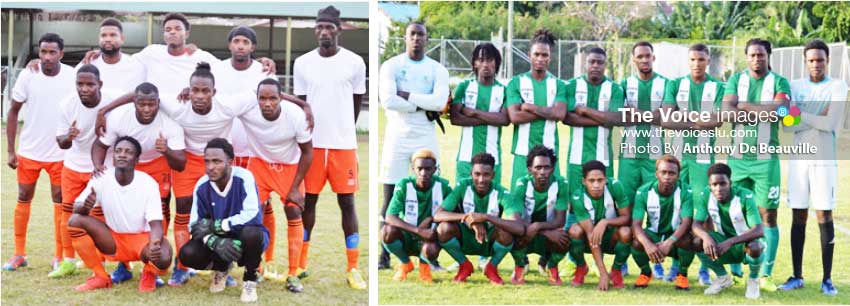 Image: (L-R) Arch rivals Laborie and Vieux Fort South to square off for quarter final spot. (Photo: Anthony De Beauville) 