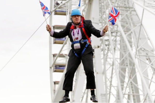 Image: Boris Johnson... first flying sky-high on Brexit, until his chances of breezing through an early general election before Brexit went blowing with the wind. (Photo Courtesy: The Guardian)
