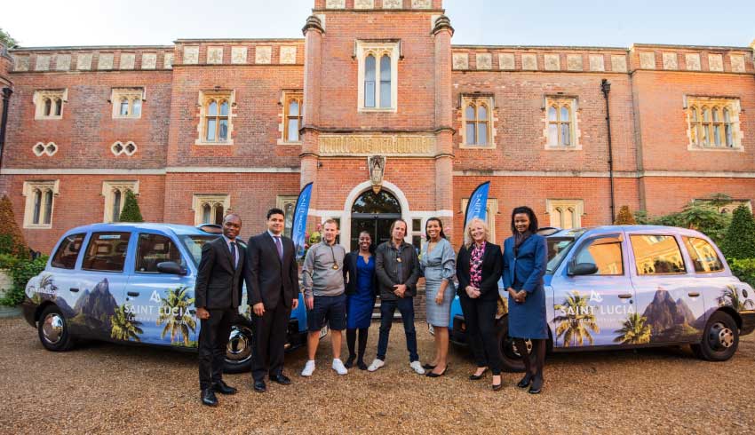 Image of Tourism Minister Dominic Fedee (extreme left) and some of the other representatives who will be part of the event.