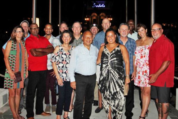 Image of Golf professionals visiting Sandals Resorts in Saint Lucia.