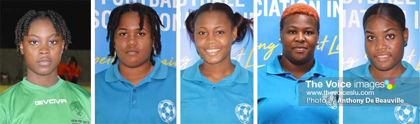 Image: (L-R) Illana Lashley, Britanya St Prix, Emma Clovis, Namaly Flood and Tamara Edward. (Photo: Anthony De Beauville)