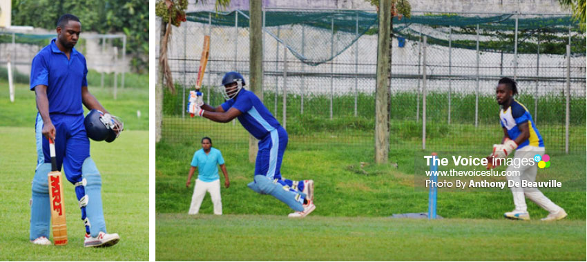 Image: (L-R) Police hard hitting batsman Magaran Shoulette is expected to lead the charge against Warriors today. (Photo: Anthony De Beauville)