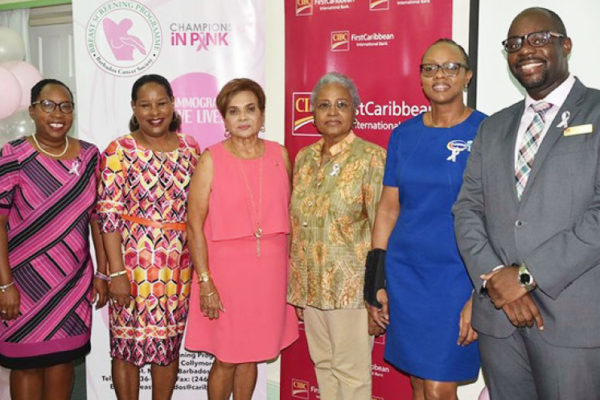 Image: Representatives of the BCS Breast Screening Programme, CIBC FirstCaribbean and Harris Paints are set to Walk for the Cure once again.