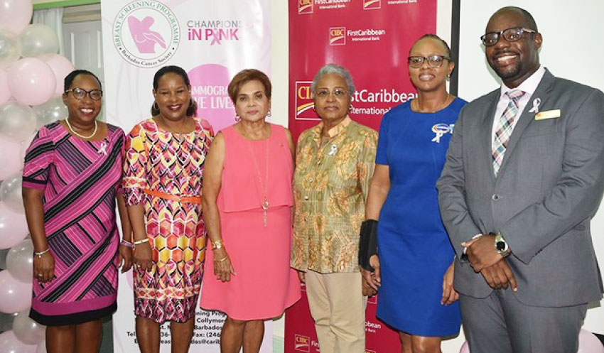 Image: Representatives of the BCS Breast Screening Programme, CIBC FirstCaribbean and Harris Paints are set to Walk for the Cure once again. 