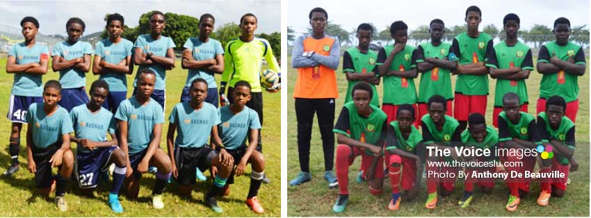 Image: (L-R) Some of the player’s who will be in action in the CFC/ BOSL/LUCELEC Youth Tournament this weekend. (Photo: Anthony De Beauville) 