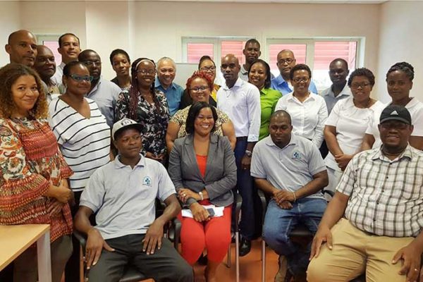 Image: The delegation from the University Hospital of Martinique with representatives from Saint Lucia’s health sector.