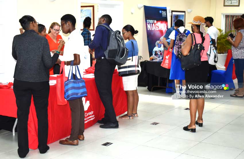 Image of attendees at the Canada Education Fair.[Photo: Allen Alexander]