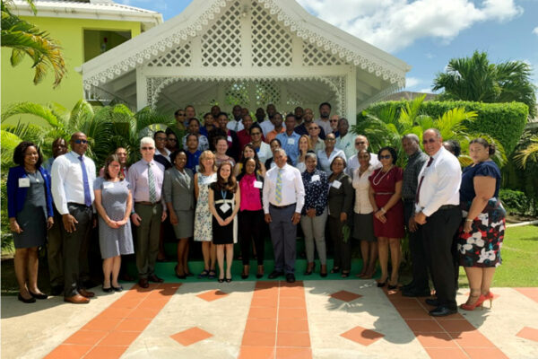 Image: Facilitators and participants of the ‘Enhancing the Climate Science Basis of GCF Funded Activities Workshop’ at Bay Gardens.