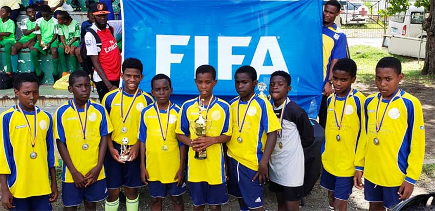 Image: Fond Assau Primary School had to settle for the bronze medal. (Photo: CD) 