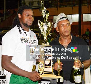 Image: (L-R) Flashback 2018! Jamil Joseph, VFS captain (left). Will his team make it four in a row? Also pictured: Blackheart Production CEO, David Christopher. (PHOTO: Anthony De Beauville) 