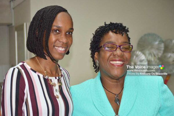 Image of Levern Spencer and Deputy PS, Ministry of Tourism, Suzette Jean