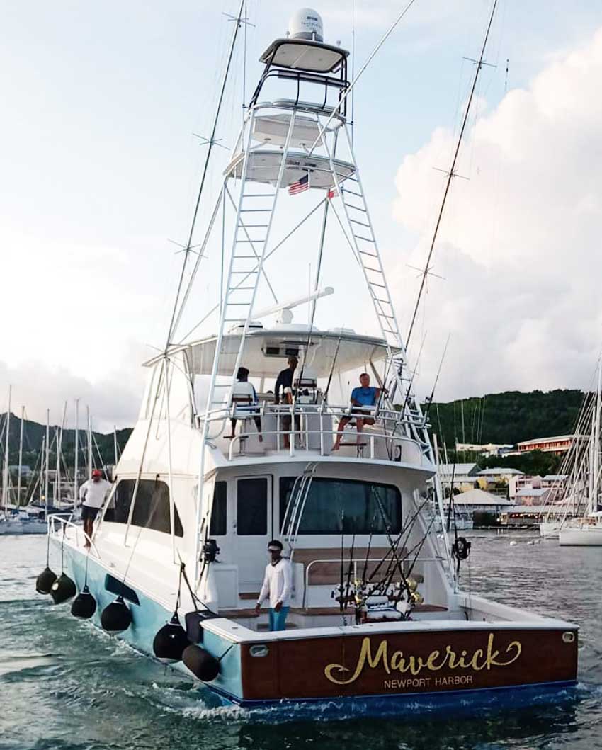 Image of The 74ft Viking Sports Fisherman Yacht, Maverick. 
