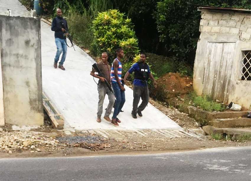 Image of Stanley Marshall, aka ‘Cocoboy’ being arrested