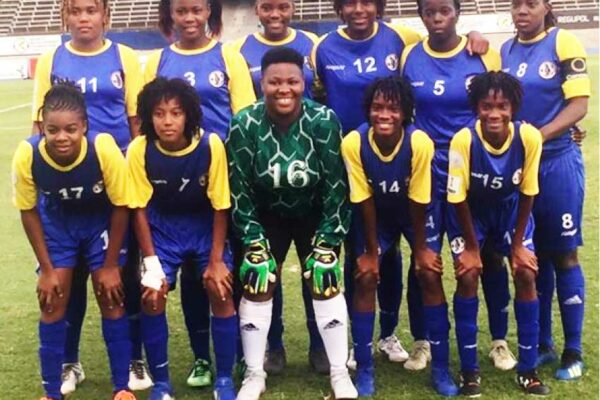 Image: Team Saint Lucia’s starting eleven against USVI on Wednesday. (Photo: EM)