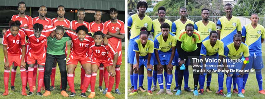 Image: (L-R) Winning teams on Sunday, Mabouya Valley and Gros Islet. (PHOTO: Anthony De Beauville)