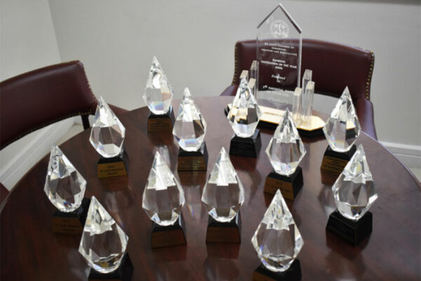 Image of the 12 St. Lucia Business Awards won by 1st National Bank.
