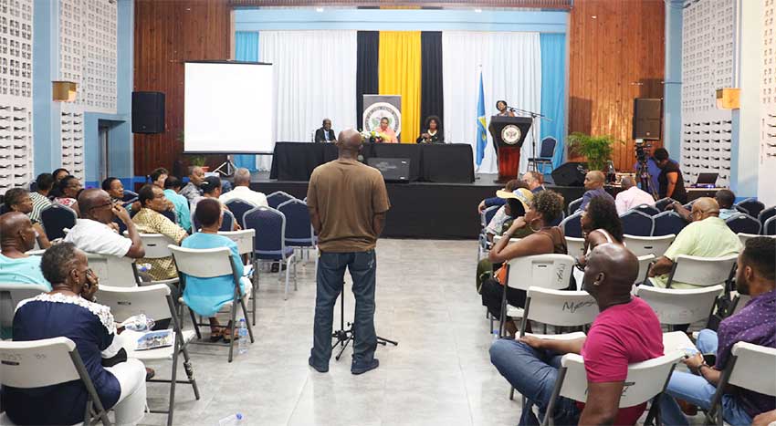 Image: A meeting held last weekend at the Castries City Hall got underway with the objective of welcoming and informing the ‘returning/returned diaspora’ on the island’s development, investment and skill sharing opportunities.