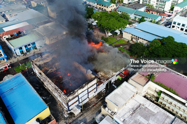 Image of Adjodha Building on fire