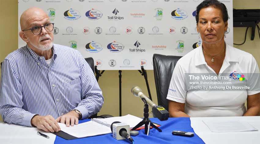 Image: (L-R) Anthony Bergasse, Chairman local ARC committee and Peta Cozier, ARC Event Manager Caribbean at Thursday’s press conference. (PHOTO: Anthony De Beauville)