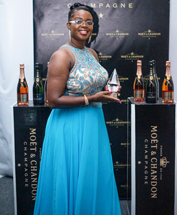 Image: Representative of Abby’s Exotic Blends Ltd, winner of the Small Business of the Year award.