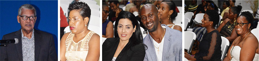 Image: (L-R) Feature speaker, Leslie Clarke; specially invited guests in attendance. (Photo: Anthony De Beauville)