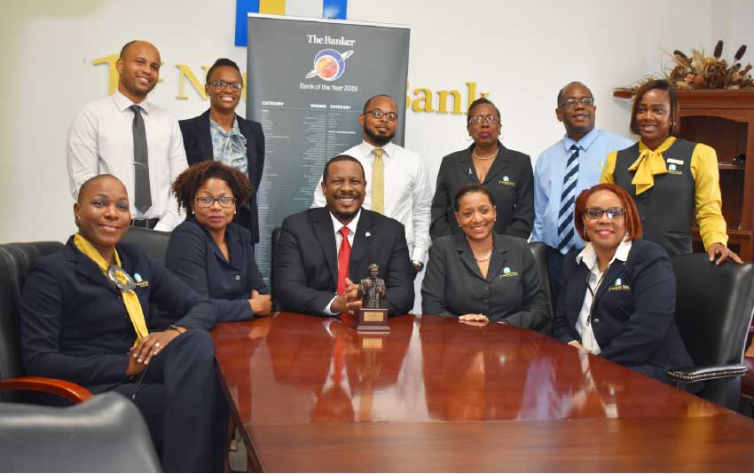 Image of Management and staff of 1st National Bank St. Lucia.